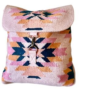 Multicolor Geometric Aztec Pattern Women's Backpack